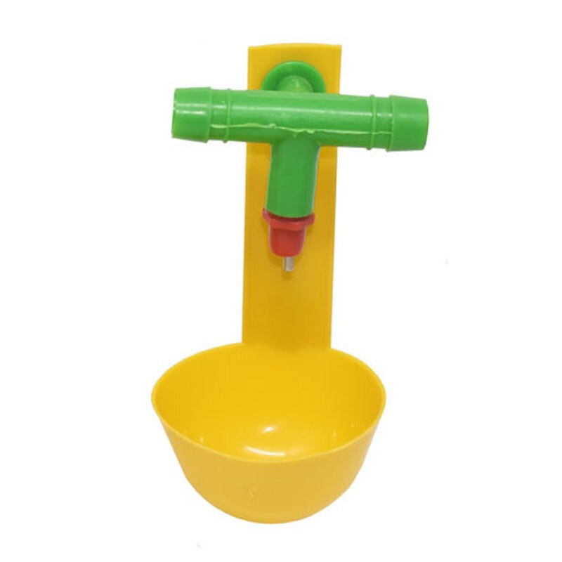 poultry Supplies Chicken waterer Cups Bird Feeding Cup Spring drinking Quail Bird Poultry Cage Automatic Drinking Device: Green