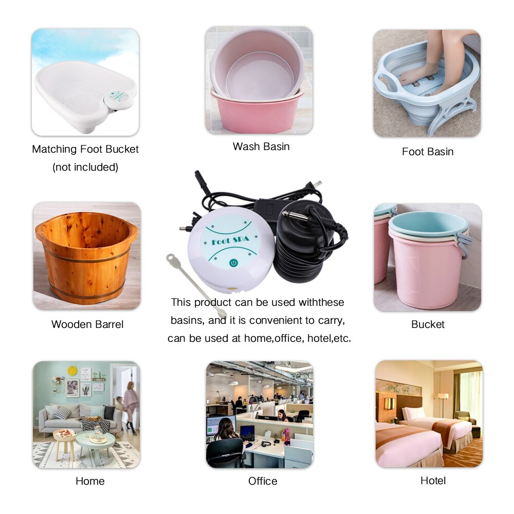 Mini detox maskine ion cleanse ionisk fodbad aqua cell spa maskine detox fodbad til fodmassage fod spabad