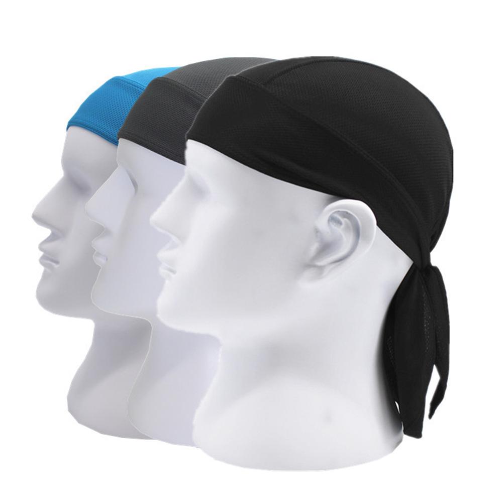 Gorro de Ciclismo de secado rápido para exteriores, pañuelo para la cabeza, sombrero de equipo de ciclismo, gorra de ciclismo transpirable de Color puro