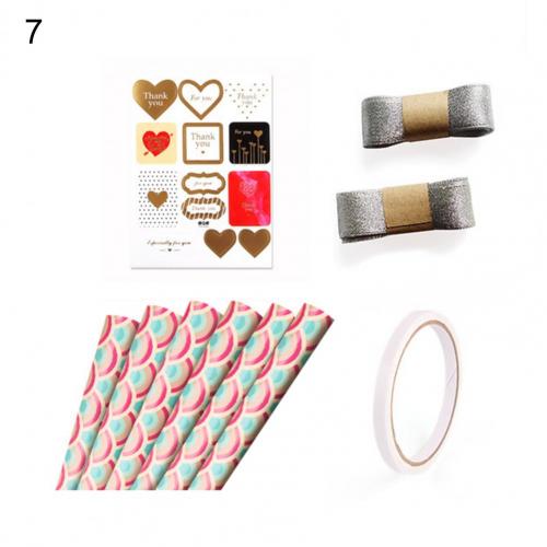 Papier d&#39;emballage pour bonbons, sans odeur, pratique, pliable, festif, tactile, emballage, 1 ensemble: 7