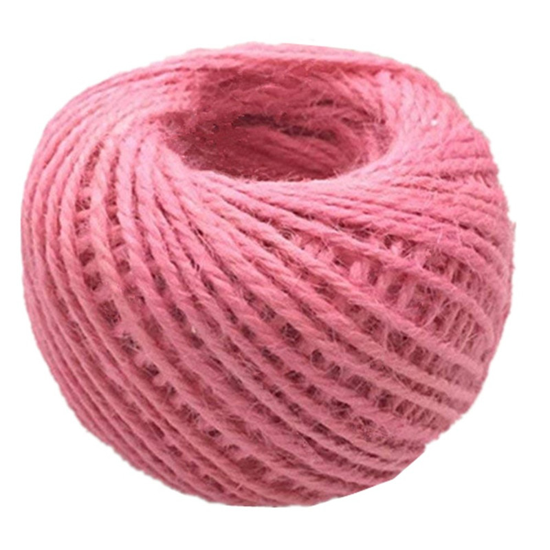 50M Natural Burlap Hessian Jute Twine Cord Hemp Rope 2mm Packing String Wedding Decoration 5BB5607: 8