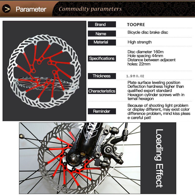 Bicycle brake disc 160mm bicycle brake parts ultralight MTB road bike disc brakes Platter pad тормозной системы