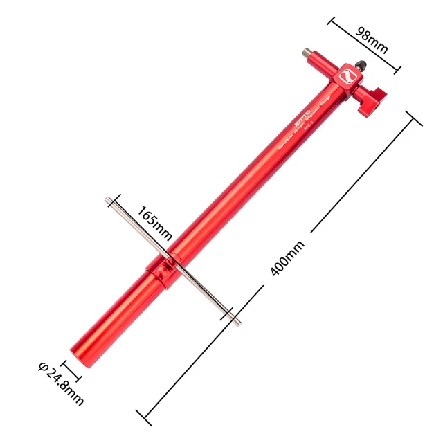TOOPRE-medidor de alineación de suspensión de cambio trasero de bicicleta, herramienta de enderezamiento de aleación de aluminio para bicicleta de montaña y carretera, rueda de 20-29 pulgadas: Borgoña