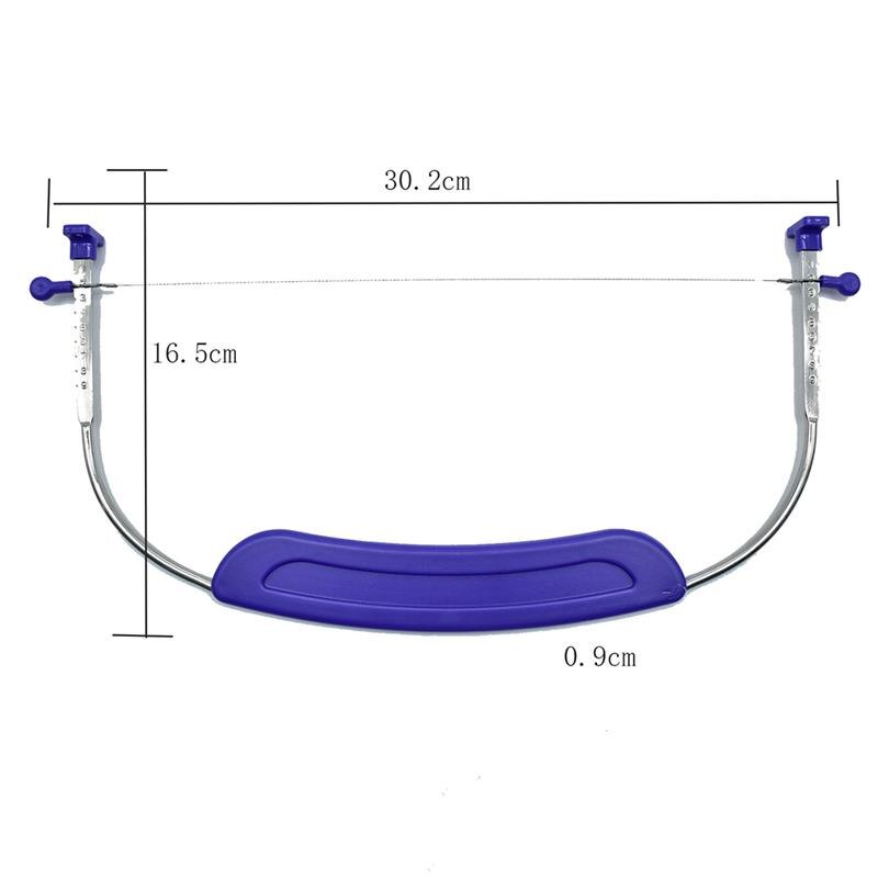 Praktische Handige DIY Bakken Taart Zag Rvs Verstelbare Cake Slicer Cutter Thuis Bakken Gereedschap Cake Gelaagdheid Tool