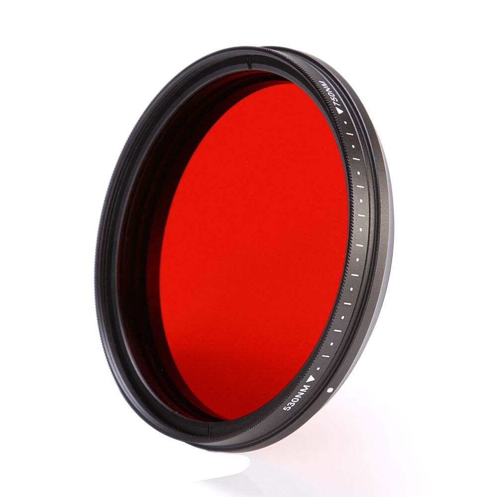 thumbnail image 2 of Runshuangyu 49MM Optical Glass Circular Infrared X-Ray Adjustable IR Pass Filter 2 of 14