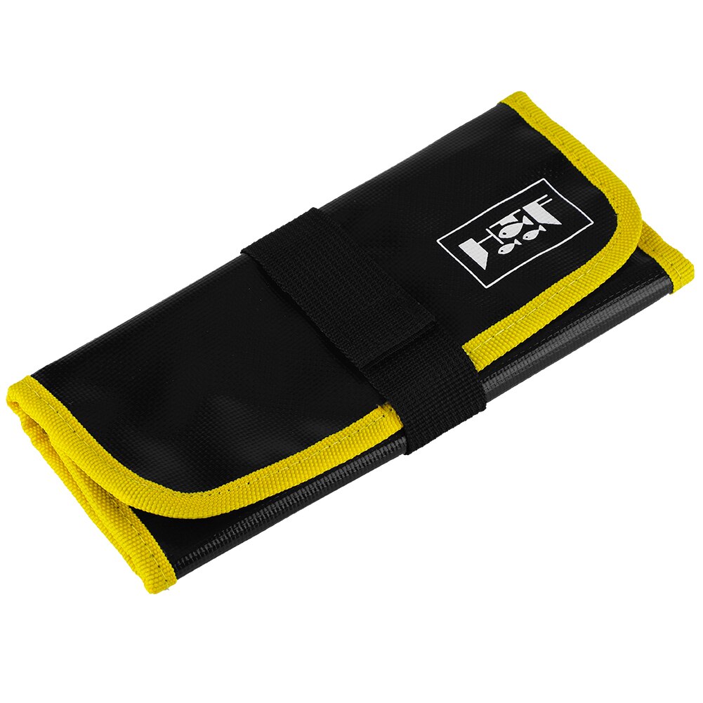 Bolsa para anzuelos de pesca de PVC, 2 colores, impermeable, para el mar, aparejos de pesca, aparejos, herramientas de engranaje, bolsas, accesorio de aparejos de pesca, 31x22cm: YELLOW