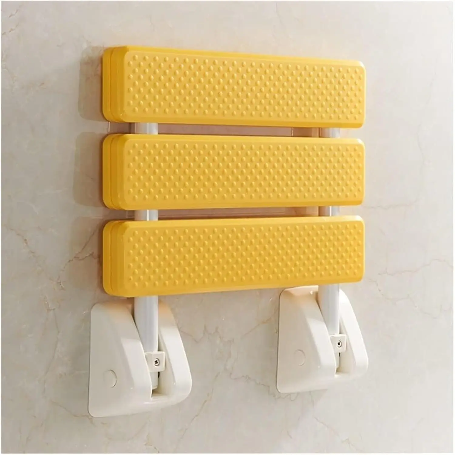 Wand Dusch sitze Dusche Klappstuhl Bad Stuhl ältere Dusche Spa WC Bank Hocker Badehaus Stuhl rutsch fest: YELLOW