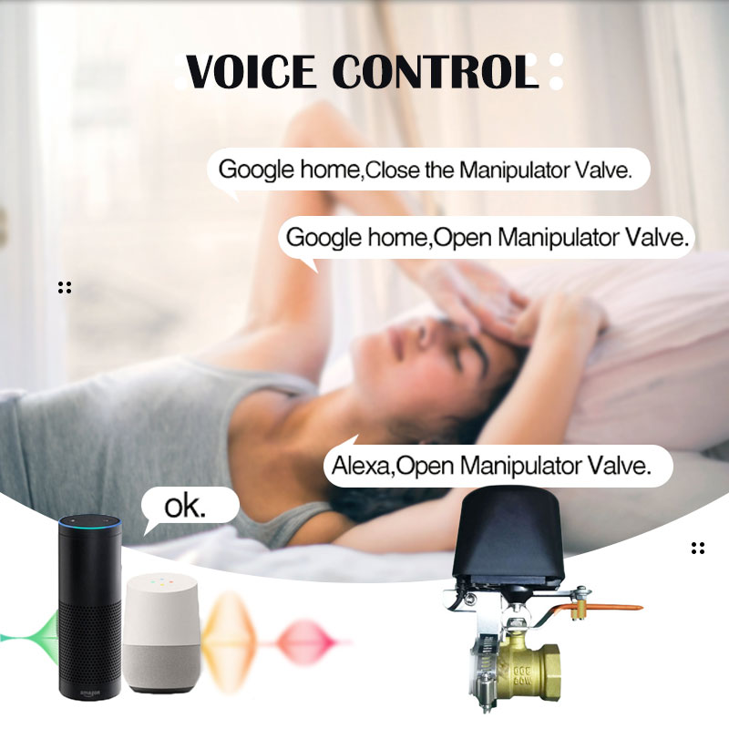 Zigbee Water Valve Wifi Gas Valve Controller APP Control Auto Work With Water Sensor Alexa Smartthings Yandex Tuya Smart Life