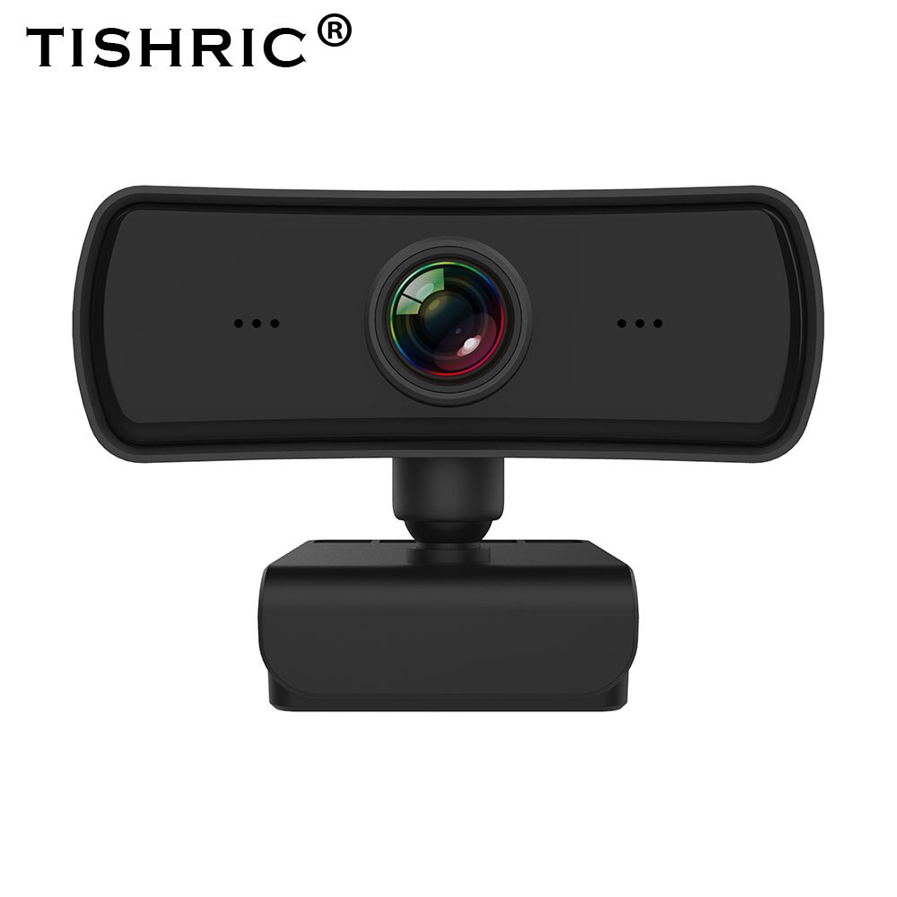 TISHRIC-cámara Web Full HD de 400w, Webcam 2K con USB, 1080P, enfoque automático, con micrófono para ordenador, cámara Web Mini/PC