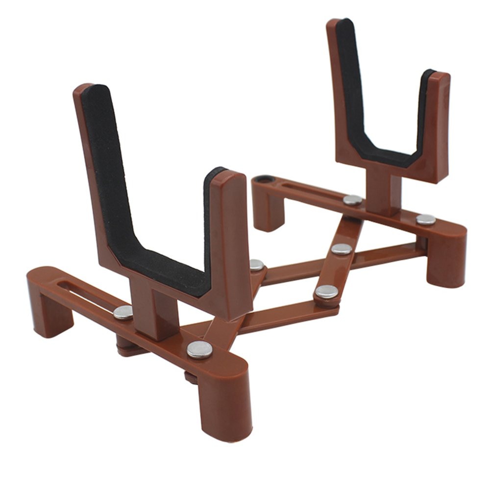 Portable Folding Violin Stand Stringed Musical Instrument Fiddle Floor Holder Rack Violins Guitar Accessories: Default Title