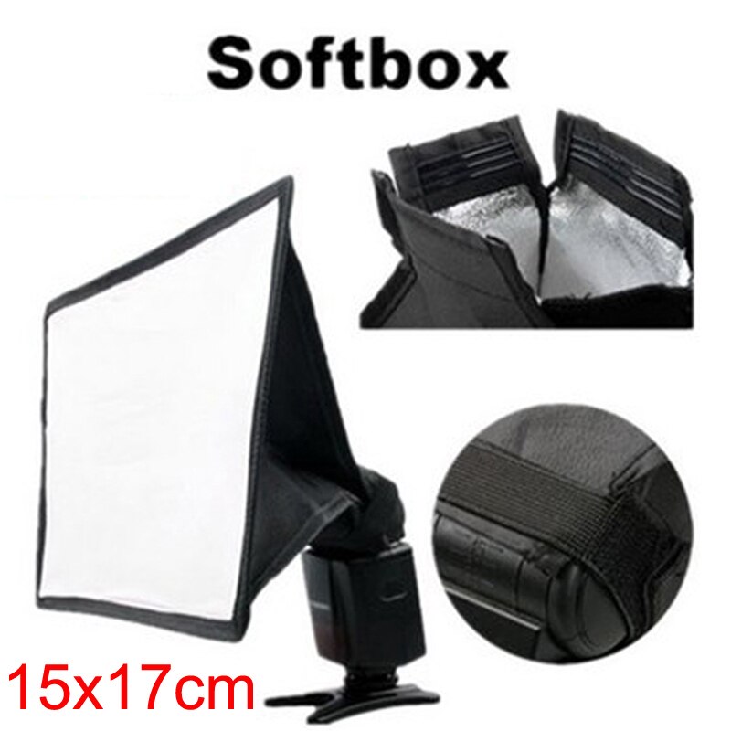 15cm x 17cm 20cm x 30cm flash externo softbox mini difusores 15x17 20x30