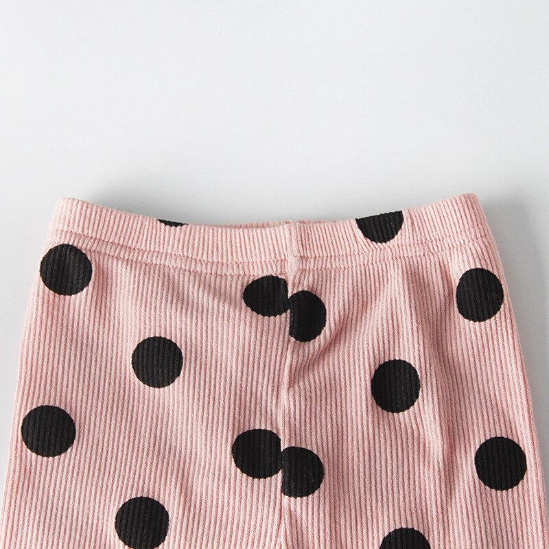 Koodykids Baby Boy Pants Spring Autumn Baby Legging Black Dot Baby Girl Leggings Socks Feet Pants Spring 0-2 Years