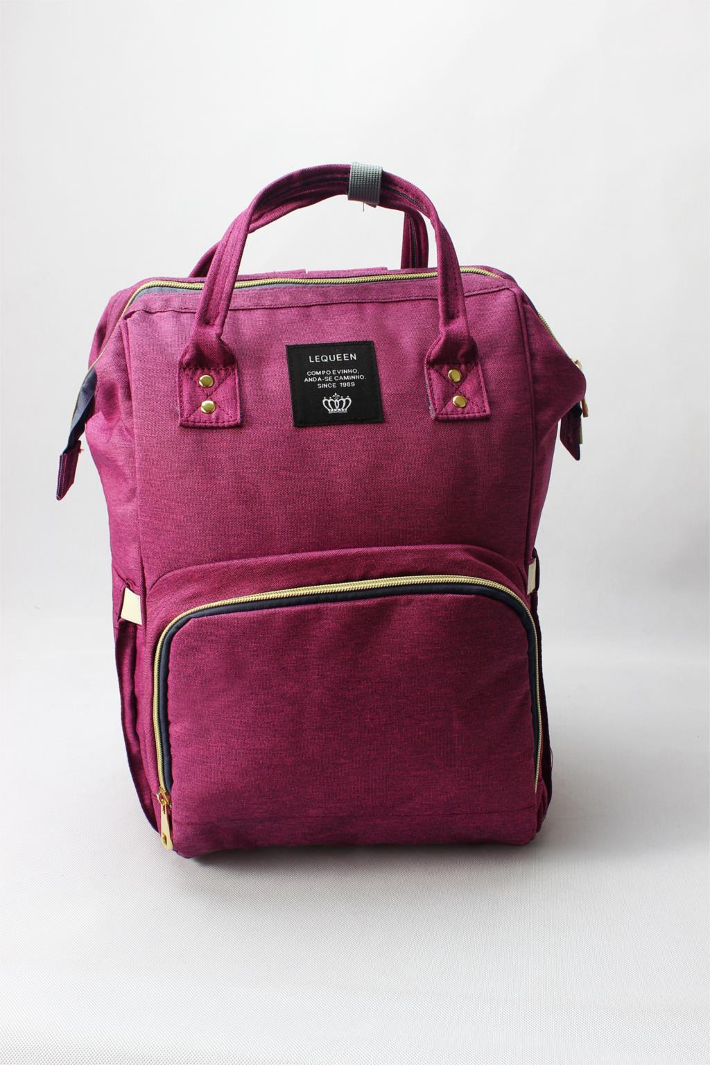Brand Large Capacity Baby Bag Travel Backpack Nursing Bag for Baby Mom Backpack Women Carry Care Bags: Purple