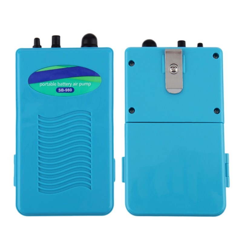 Battery Power Aquarium Air Pump Emergency Backup Fish Tank Air Pump Aquatic Air Compressor Portable Outdoor Fishing Oxygen Pump