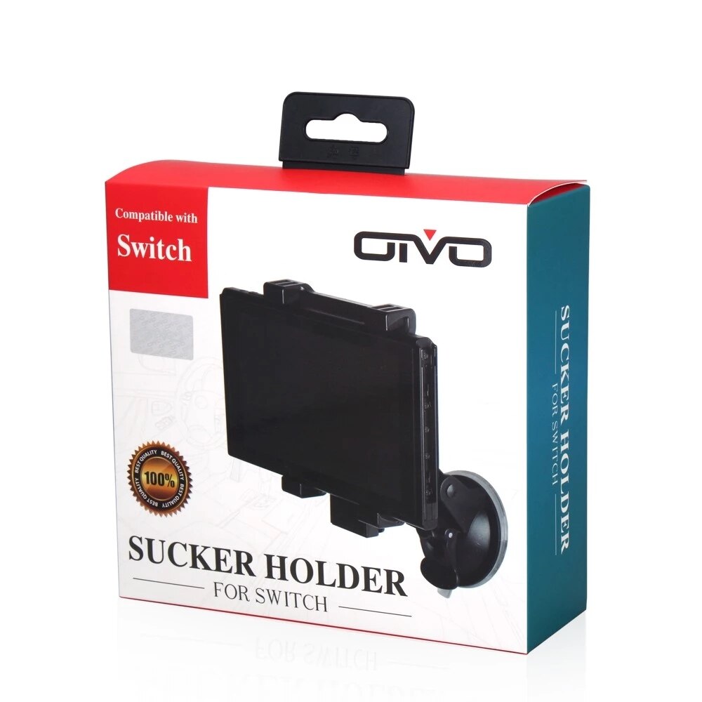 180 Degree Adjustable Holder Clip Universal Suction Vehicle Mount Holder Stand for Nintendo Switch Console