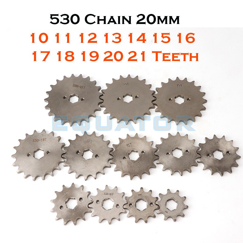 530 Ketting 20Mm 10 11 12 13 14 15 16 17 18 19 20 21 Tanden Voor Motor Tandwielen voor 200 250cc Dirt Bike Atv Quad Buggy Motor