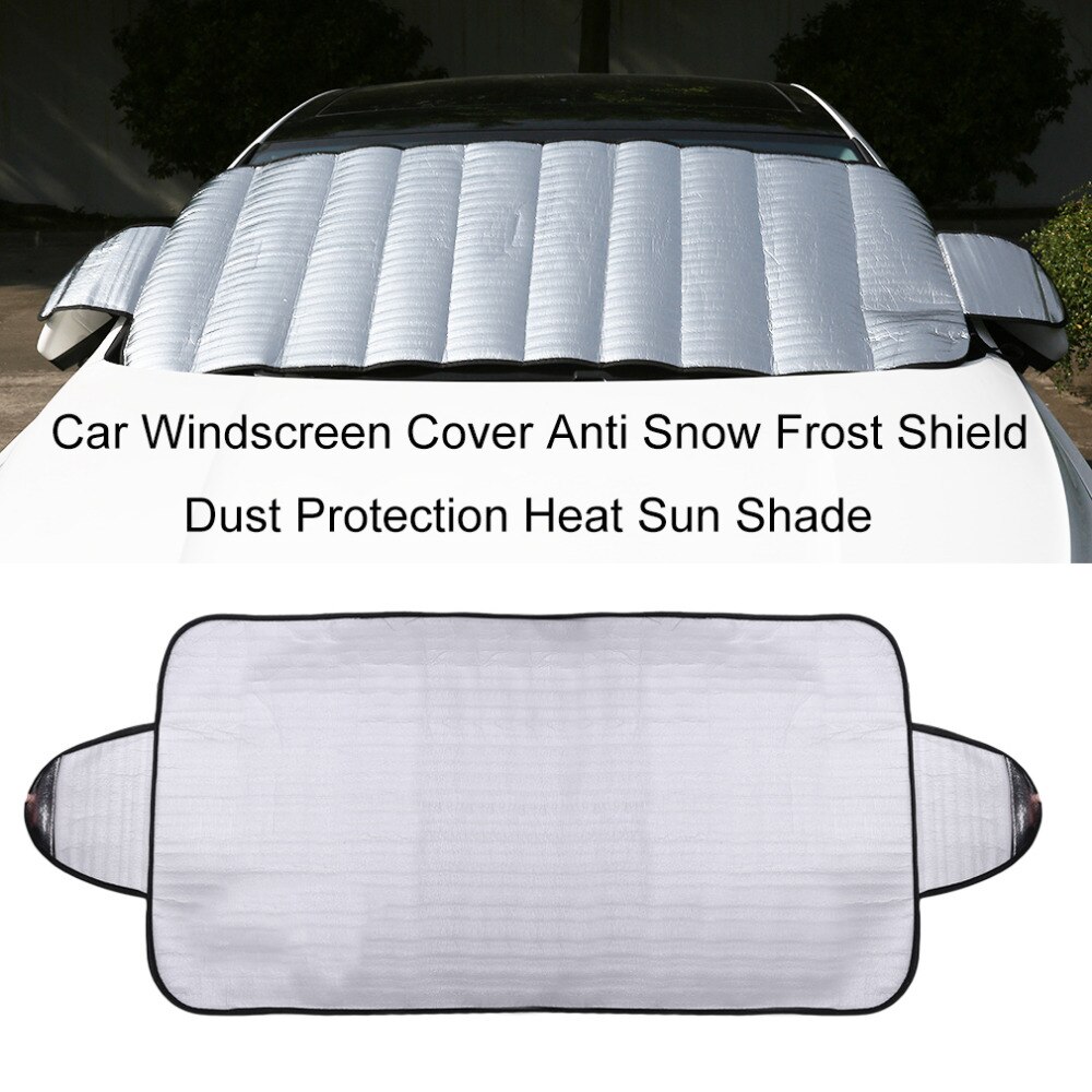 Pare-brise de voiture pratique Anti-glace neige gel bouclier Protection contre la poussière chaleur pare-soleil idéalement pour pare-brise de voiture avant