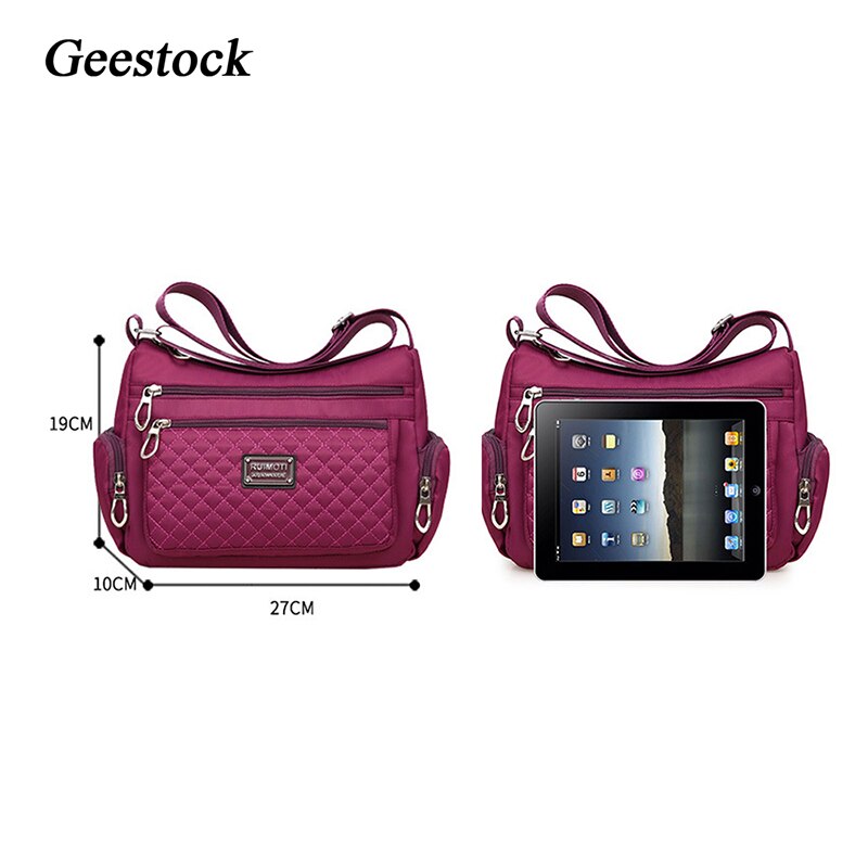 Geestock Nylon Rooster Schoudertas Waterdichte Casual Vrouwen Crossbody Tas Mode All-Match Lady Handtas Reizen Handtas