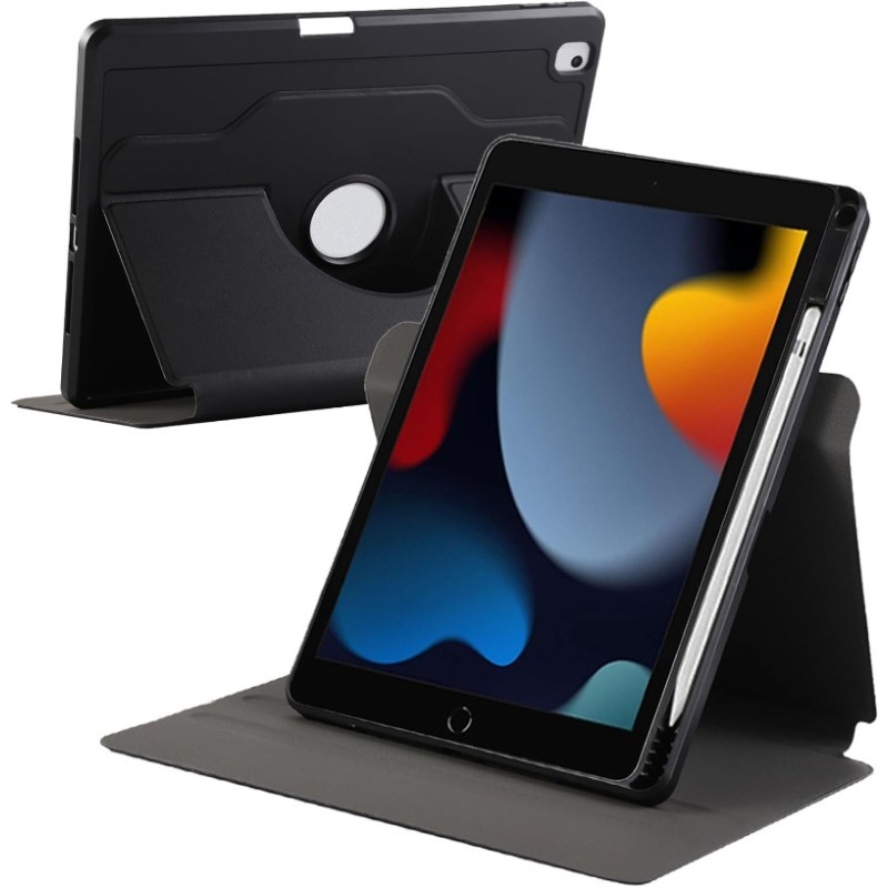 Funda giratoria para iPad 10,2 7th 8th 9th Pro 10,5 Air 3 10,5 , funda con portalápices, soporte resistente a prueba de golpes: Trece / Verde