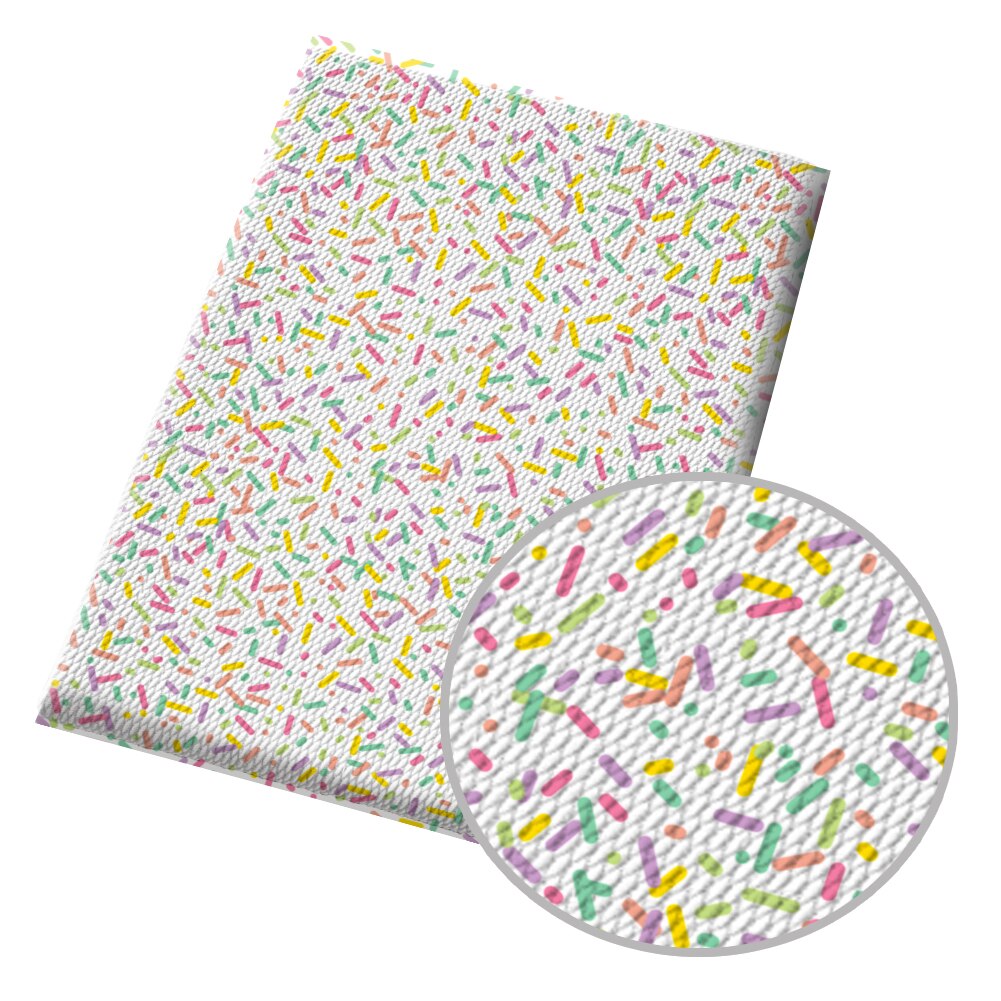 Bubble Fabric Textile Sewing Cloth Fabrics Printed Ice-cream Designs DIY Craft Dress Apparel Sewing Supplies 50*145cm: BL1114