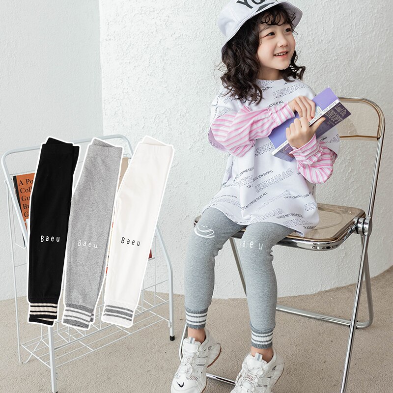Leggings de algodón a rayas en espiral para niños y niñas, mallas duraderas resistentes al desgaste, antipelusas, novedad de verano, primavera y otoño