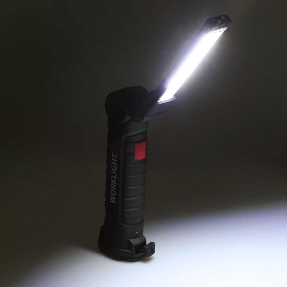 LED COB Zaklamp Fakkel USB Oplaadbare LED Verlichting Magnetische COB Lanterna Opknoping Haak Lamp Voor Outdoor Camping