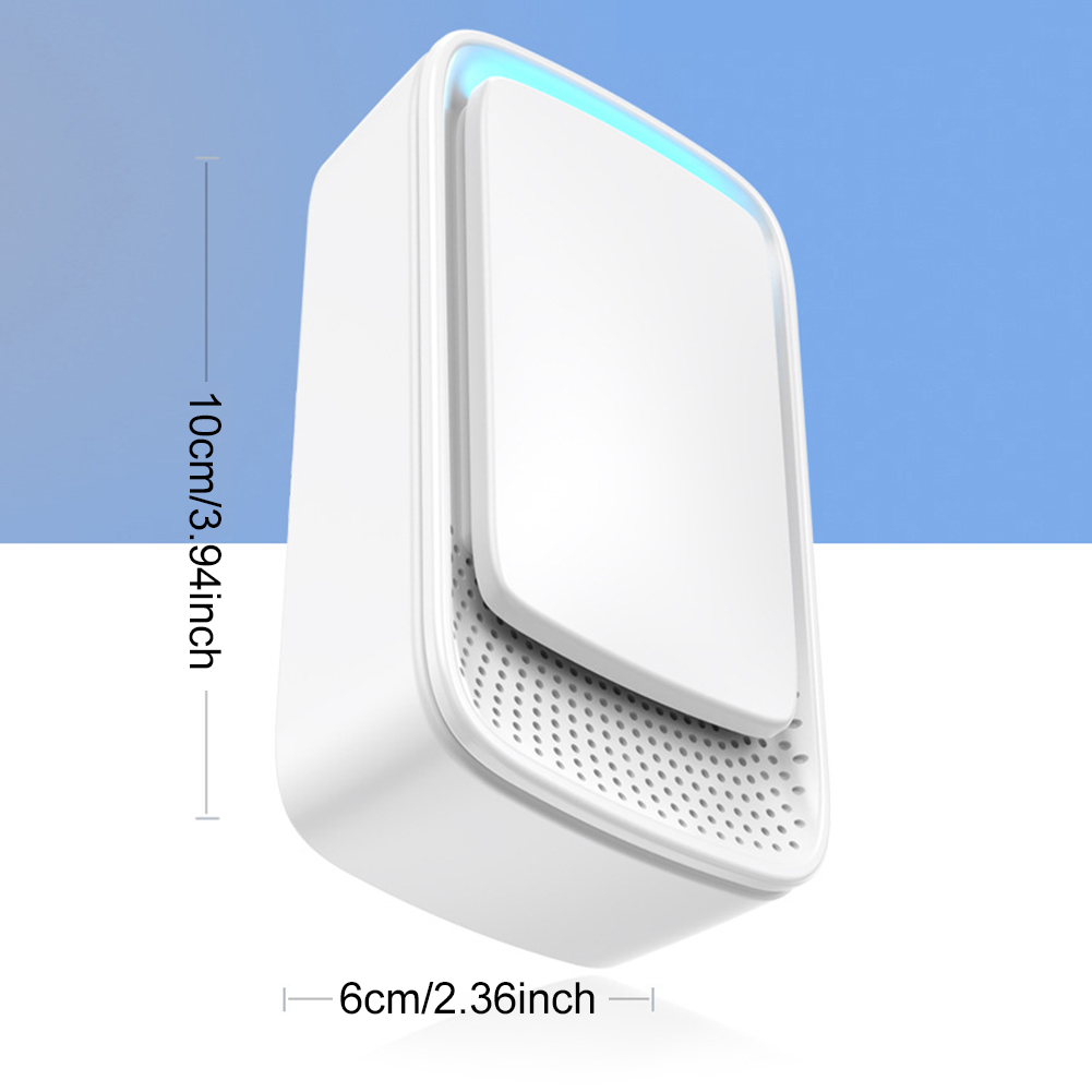 Negatieve ionen luchtreiniger Draagbare filterloze luchtreiniger Stille luchtverfrisser Mini luchtreiniger voor thuis keuken slaapkamer toilet: Army Green