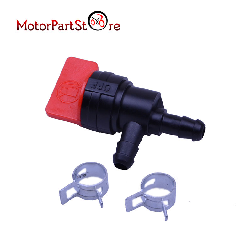 Válvula de cierre de Gas de combustible de 90 grados en línea de 2x 1/4 "para motores Briggs & Stratton 3,5 y 5 HP Industrial Plus 494769 4947