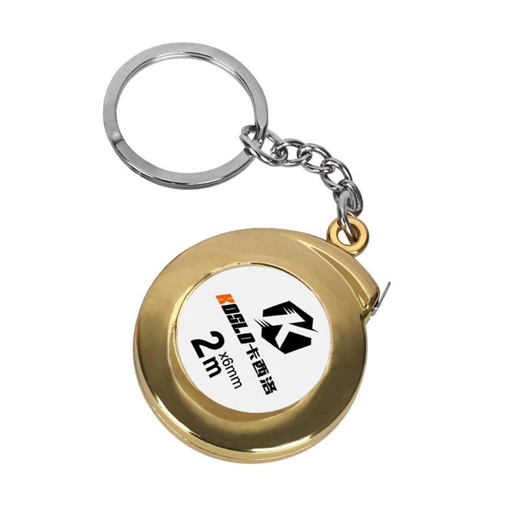 1M/2M Sleutelhanger Meetlint Intrekbare Liniaal Multifunctionele Mini Meetinstrument Meten Delicate Sleutelhanger Sleutelhanger Liniaal