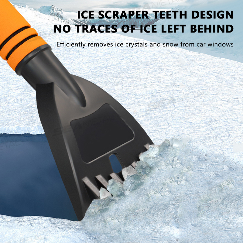 SEAMETAL Car Windshield Ice Scraper Portable Snow Shovel Ice Breaker Scratch-Free Winter Snow Remover Car Ice Cleaning Care Tool