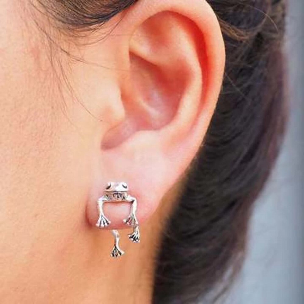 Leuke Vrouwen Kikker Oorbellen Voor Meisjes Animal Gothic Stud Oorbellen Piercing Vrouwelijke Koreaanse Sieraden Accessoires Brincos