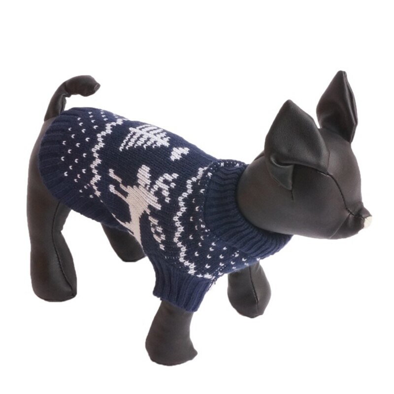 Suéter con estampado de alce para mascotas, ropa cálida y cómoda para mascotas, suéter para perros rojo y azul, estilo navideño, Universal, Otoño e Invierno