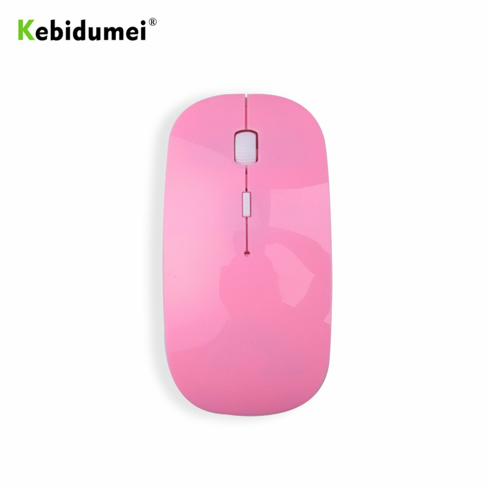 Kebidumei-souris optique Gaming sans fil 2.4 ghz Ultra fine, avec récepteur USB ordinateur portable