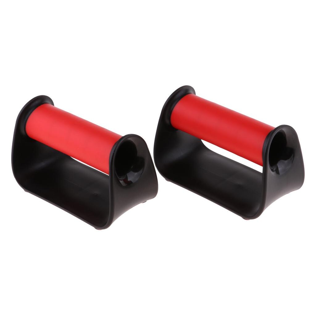 Push Up Bars for Floor - Perfect Pushups Non Slip Push Up stands: Red
