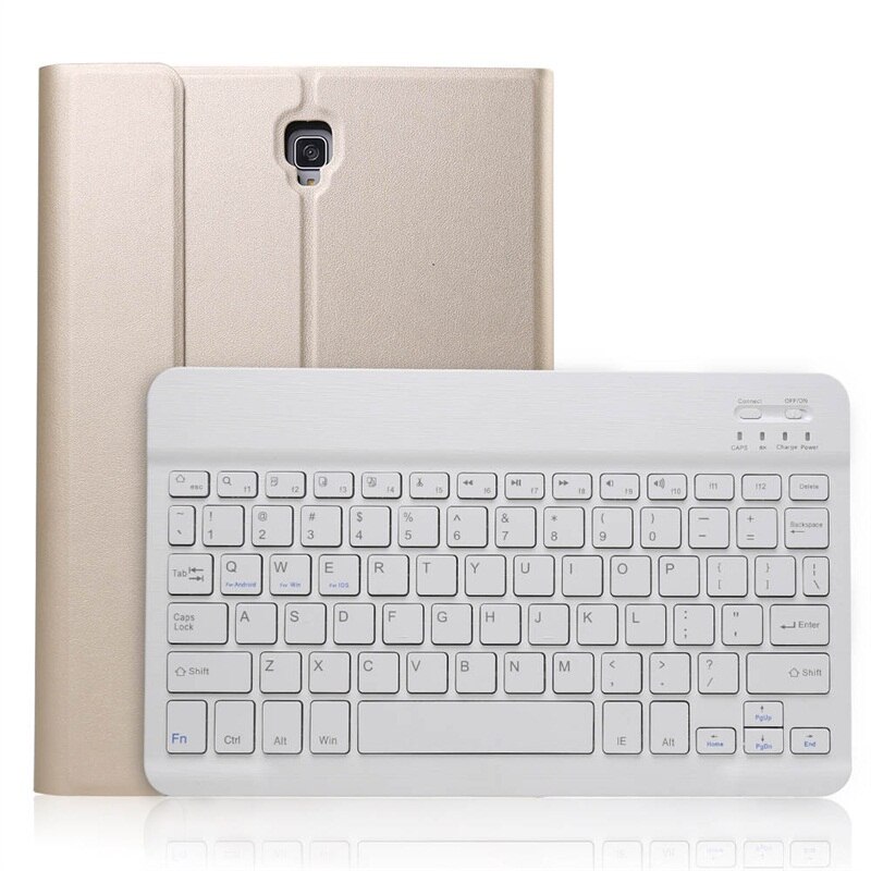 For Samsung Galaxy Tab A 10.5 Inch T590 T595 T597 With Keyboard Auto Sleep Wake Smart Cover for Tab T590 T595 10.5 Keyboard: Gold