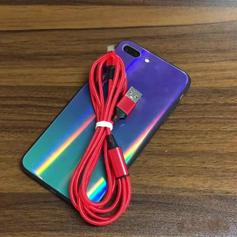 3 in datakabel voor android iphone type-c mobiele telefoon multifunctionele usb-kabel 1 drie slepende datakabels
