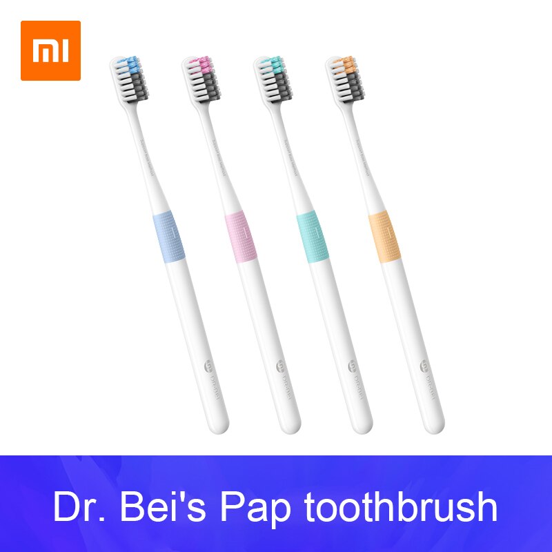 1 \ 4Pcs Xiaomi Mijia Dr Bei 'S Pap Tandenborstel Set Tandenborstel Set Zachte Haren Tanden Whitening Tandenborstels Zachte dental Oral Care