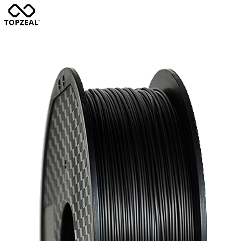 TOPZEAL-filamento de fibra de carbono PLA/ABS/PC/PETG/PA, Material consumible de goma plástica de 1,75mm usado para impresora 3D