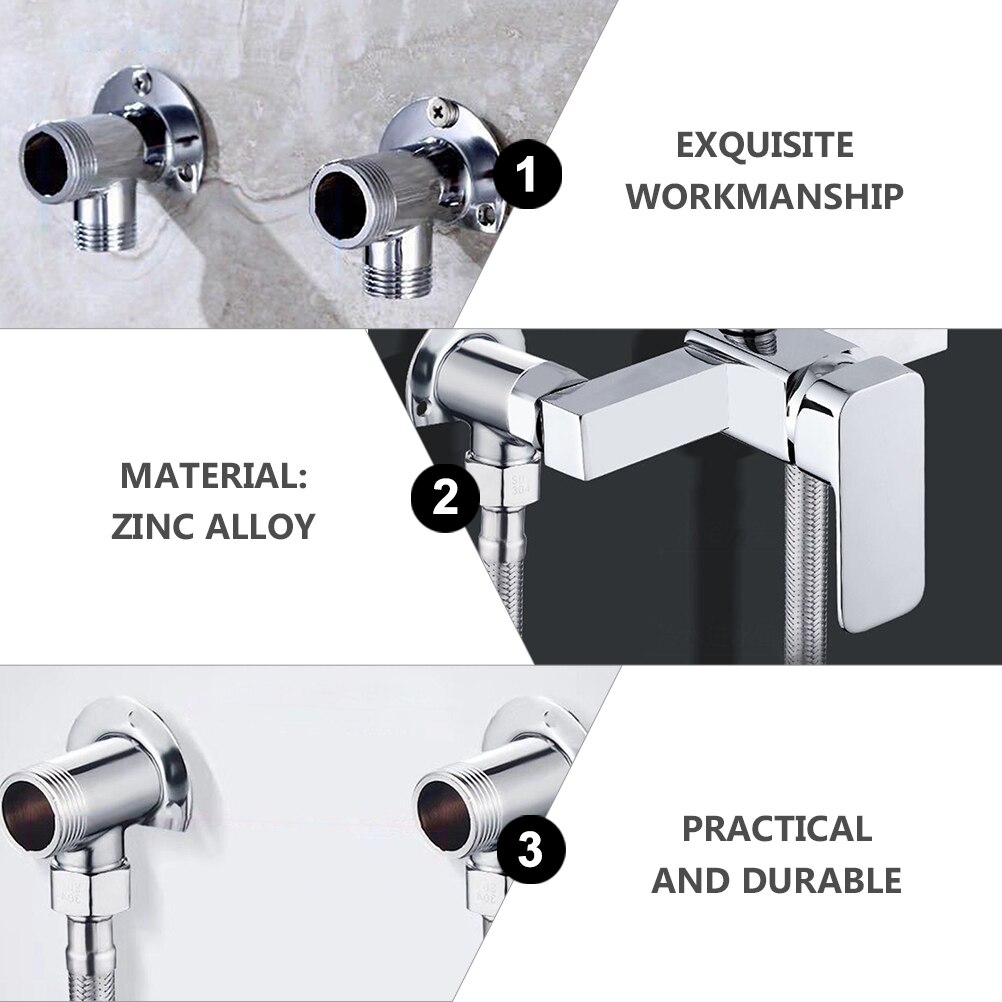 12 pcs Alloy Shower Concealed Installation To Surface Installation Base Fittings Joint