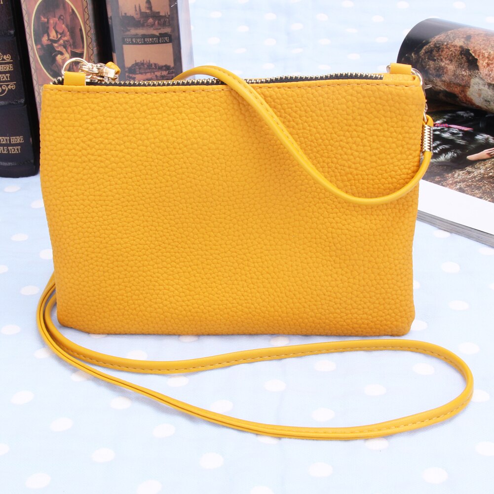 Tasker til kvinder pu læder litchee mønster små skuldertasker kvindelige kvinder rejser afslappet messenger tasker crossbody tasker