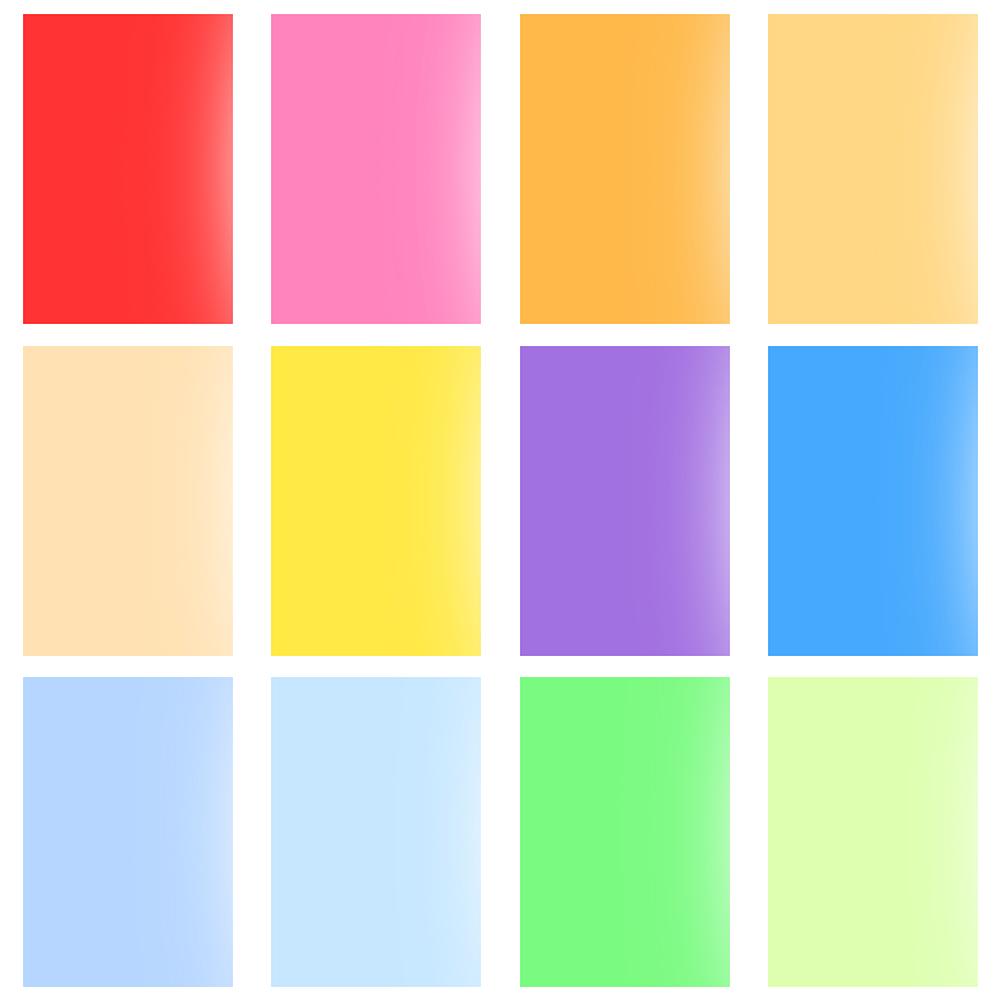 Caméra 10X8cm 12 couleurs paquet de feuille de Gel Transparent couleur Correction lumière Gel filtre carte pour photographie lampes de poche
