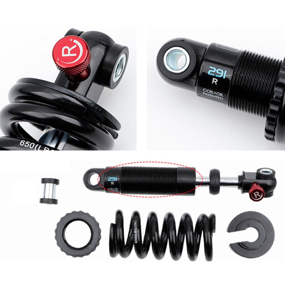 MTB 190MM Mountain Bike Alloy Air Rear Shock Absorber Adjustable Damping for Cycling Travel Downhill EXA 291R