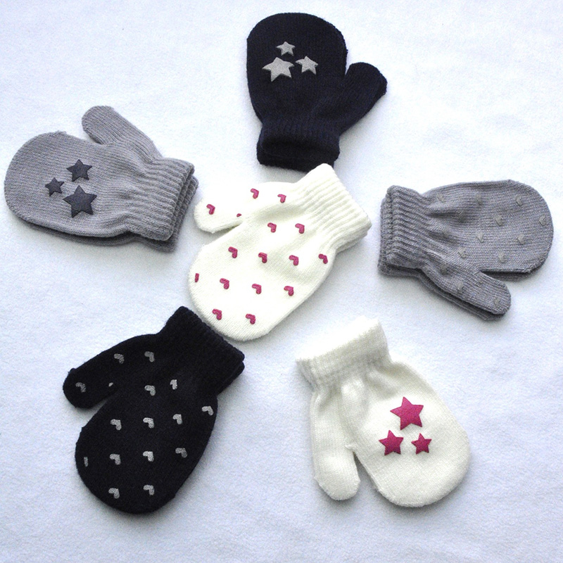 Baby Anti kratzen Fäustlinge Punkt Stern Herz aufbringen Baby Handschuhe Weiche betroffen Warme Handschuhe
