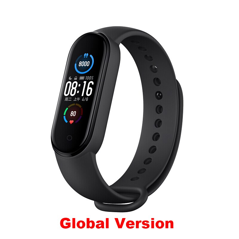 Xiaomi Mi Band 5 Smart Bracelet Bluetooth 5.0 Waterproof AMOLED Screen Heart Rate Fitness Tracker Band5 Xiaomi Global Version: Global Version