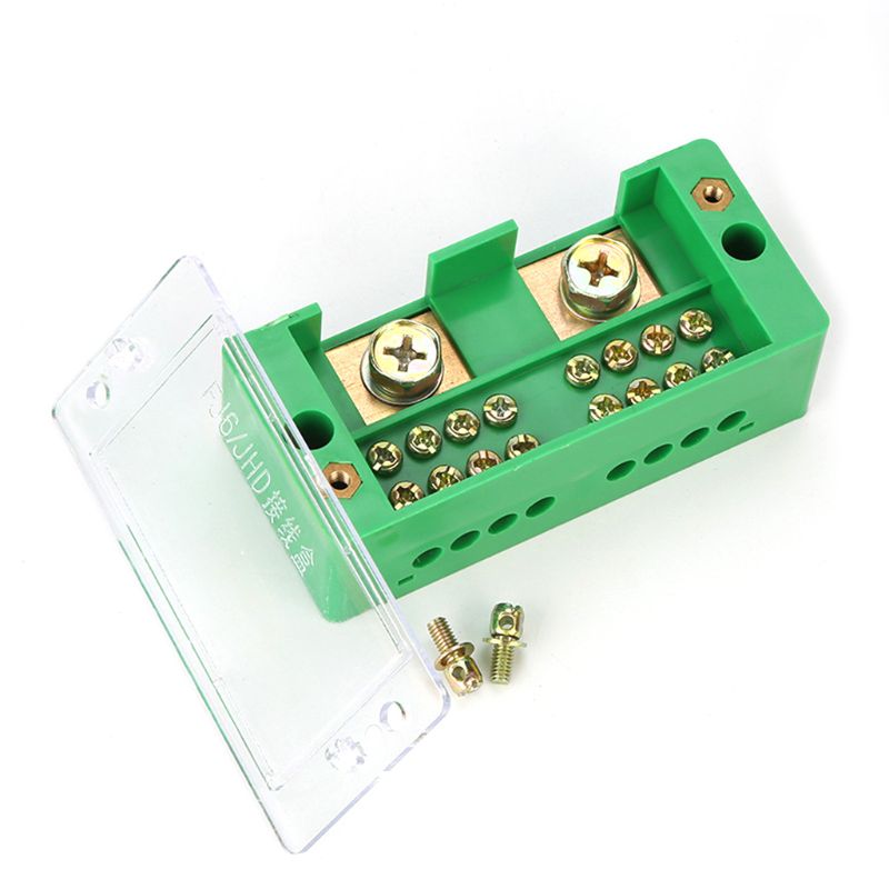 Single Phase 2-IN 4/6/812-OUT Wire Terminal Box Household Distribution Box Terminal Junction Case Holder