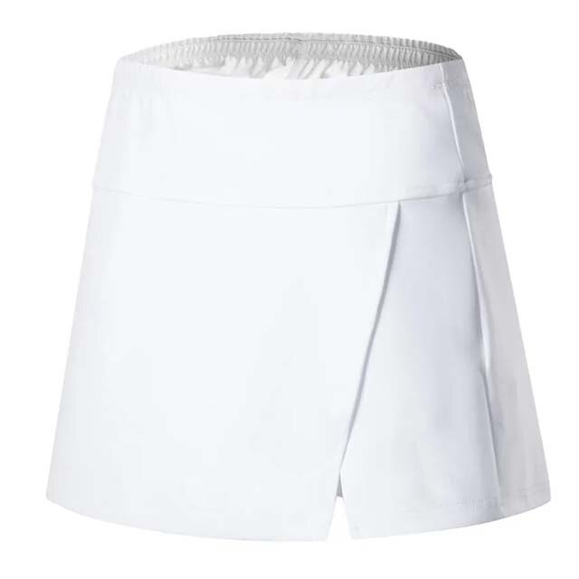 Women Table Tennis Skirt Summer Autumn Badminton Skirts ,Women Ping pong Skirt School Uniform Mini Skirts Yoga for Girls: white / XXXL