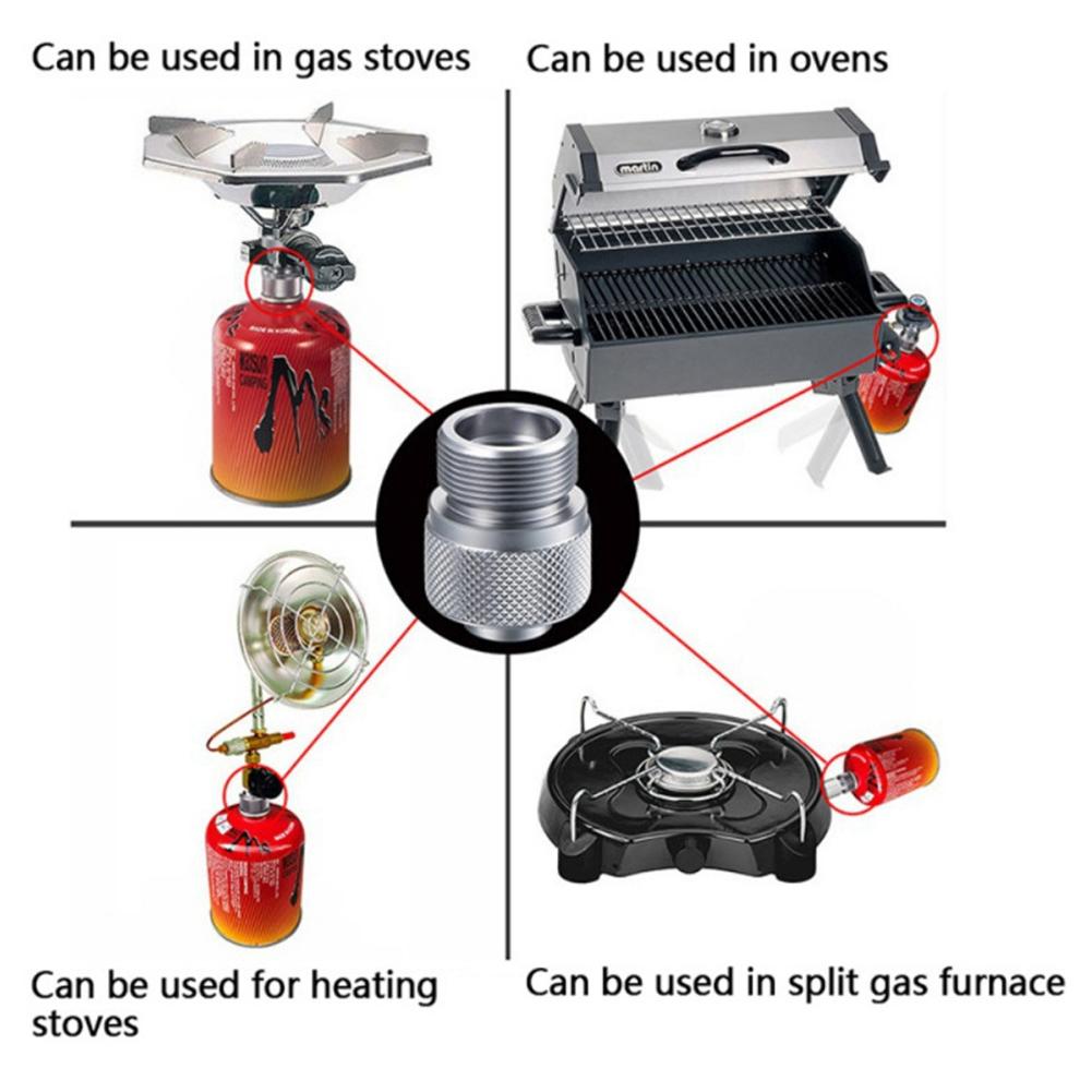 Flat Gas Tank to American Propane Gas Tank Adapter EPI Gas Adapter Gas Adapter Converts /Use Valve Canister Gas for Propane Gas