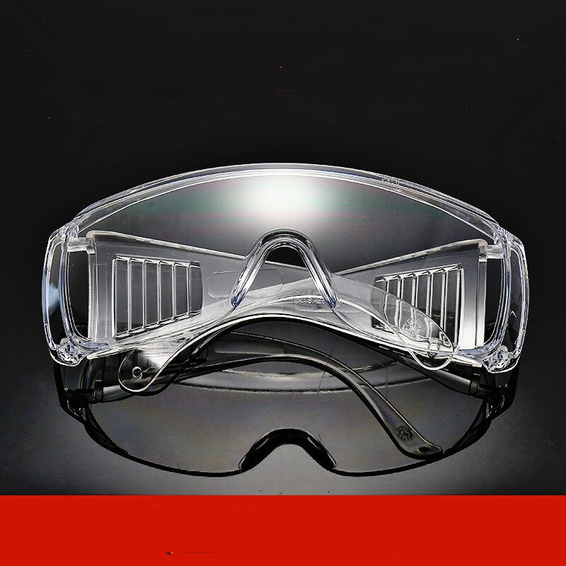 Arbejdssikkerhedsbeskyttelsesbriller slagfast vindstøvsikre beskyttelsesbriller til kemisk forskning cykling ridning svejsning: Gennemsigtig