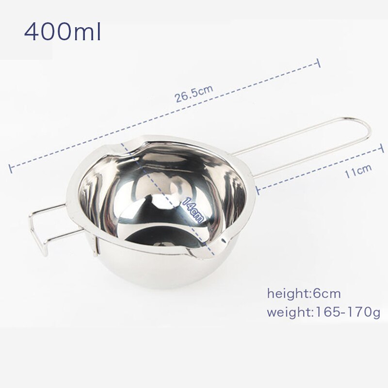 Chocolate Melting Pot Stainless Steel Candy Melting Bowl Anti-Scald Milk Melter Tank Multifunctional Cheese Butter Heating Pot