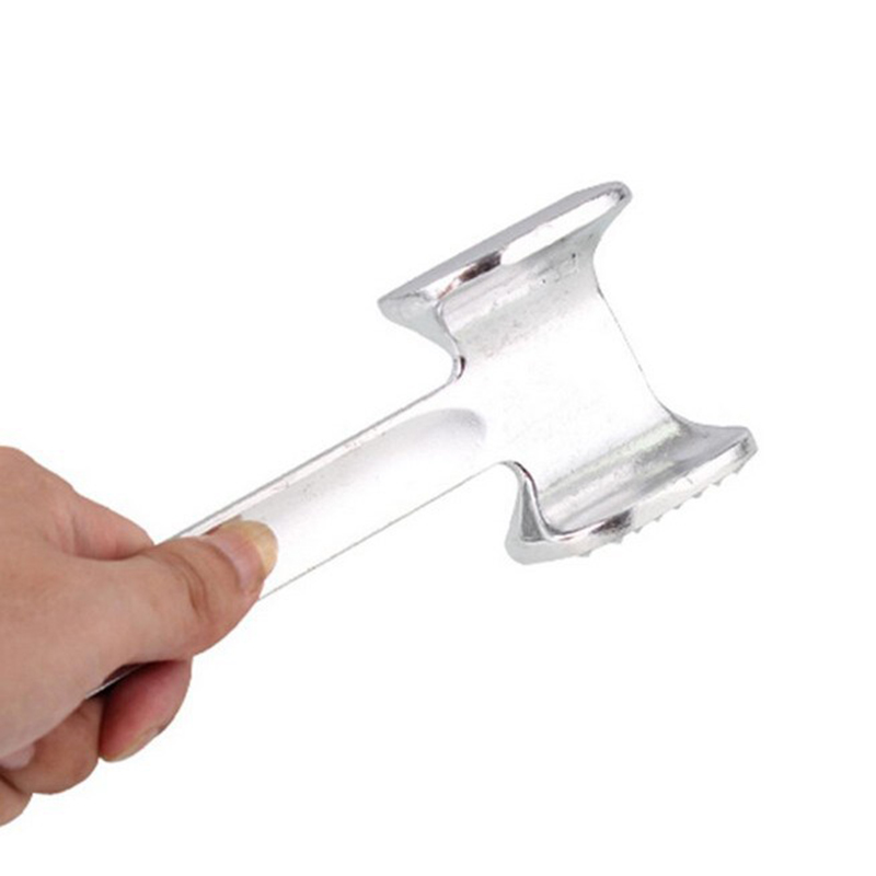 1pcs Meat Hammer Tenderizer Beaf Steak Mallet Beef Pounder Chicken Beater Aluminum Alloy Beater Kitchen Tool 2 Sides